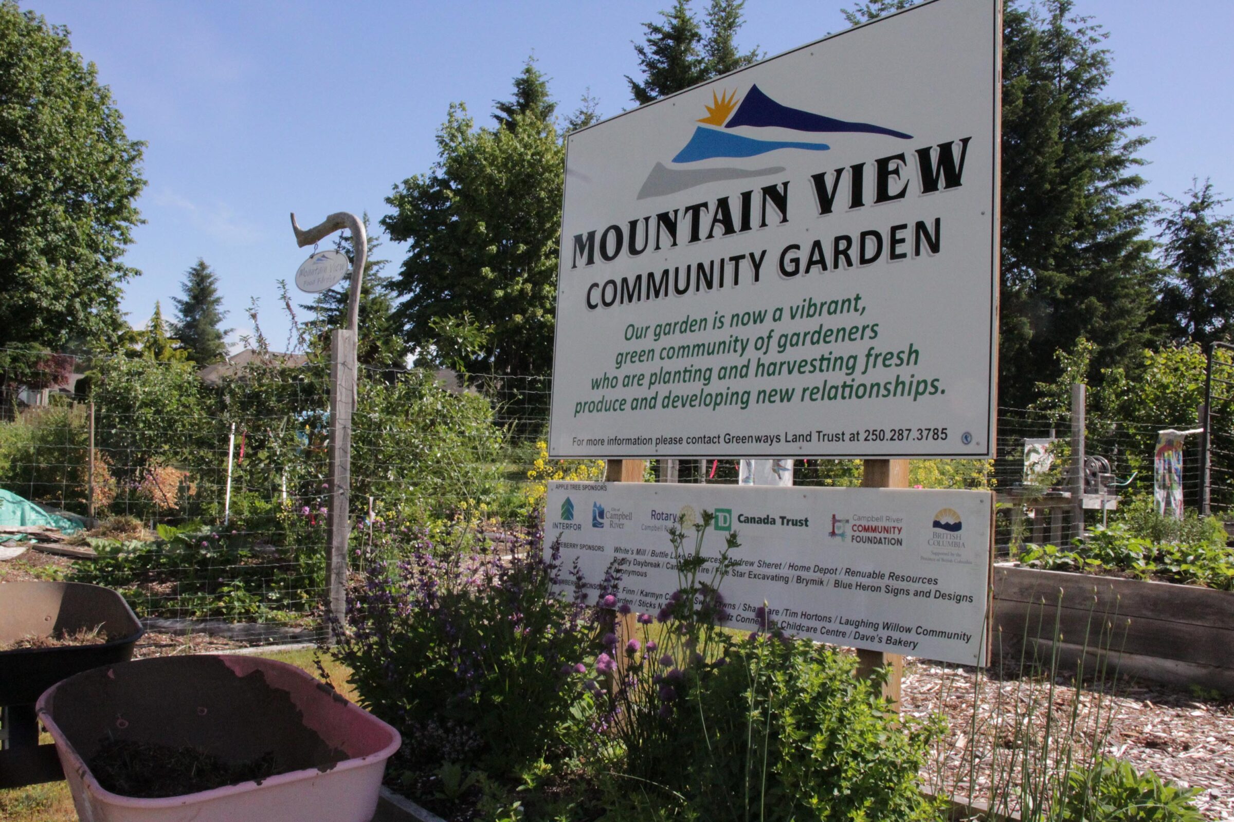 Mountain View Community Garden Sign