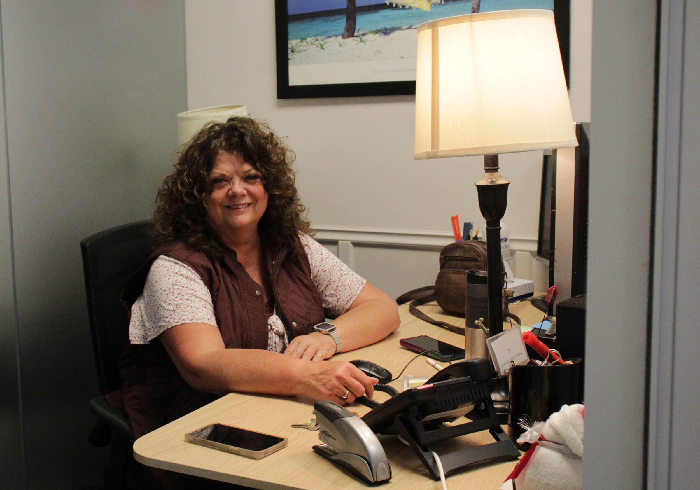 Shelley At Her Desk