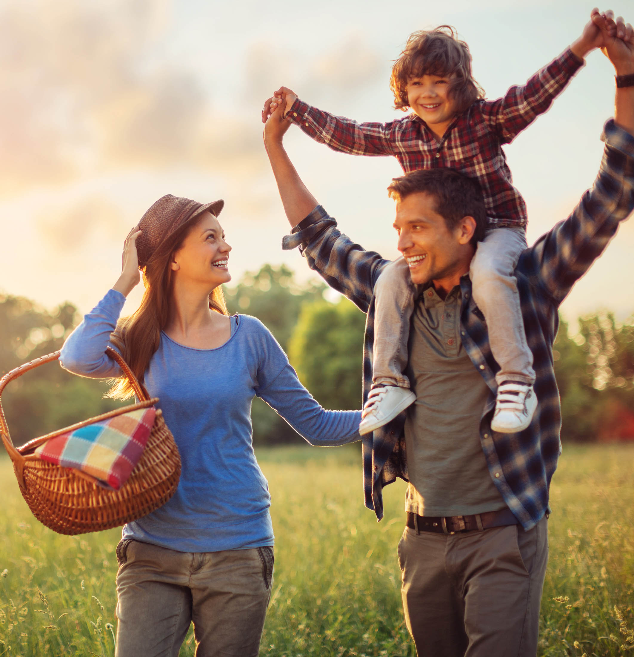 Photo Of A Family Going For Picnic